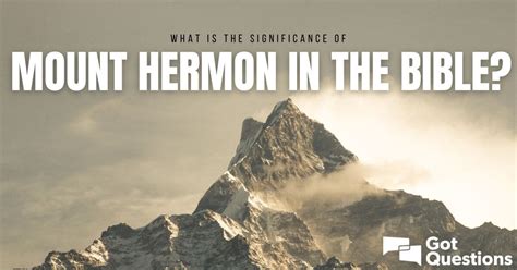 the significance of mount hermon